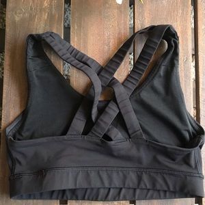 Black Strappy Lululemon Bra
